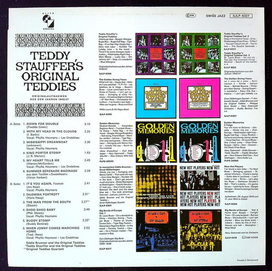 Vinyle Teddy Stauffer Original Teddies Swiss Jazz Vol 4