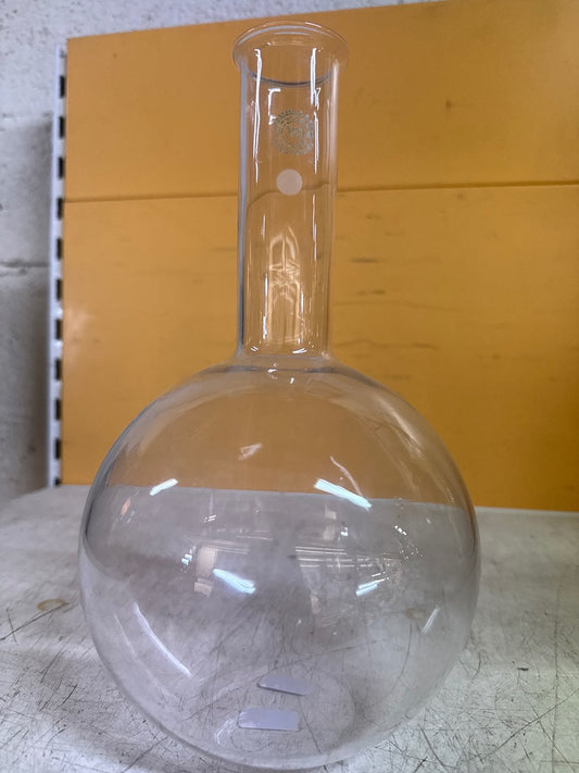 Ballon de chimie – Pyrex – Ornement – Vase vintage en verre