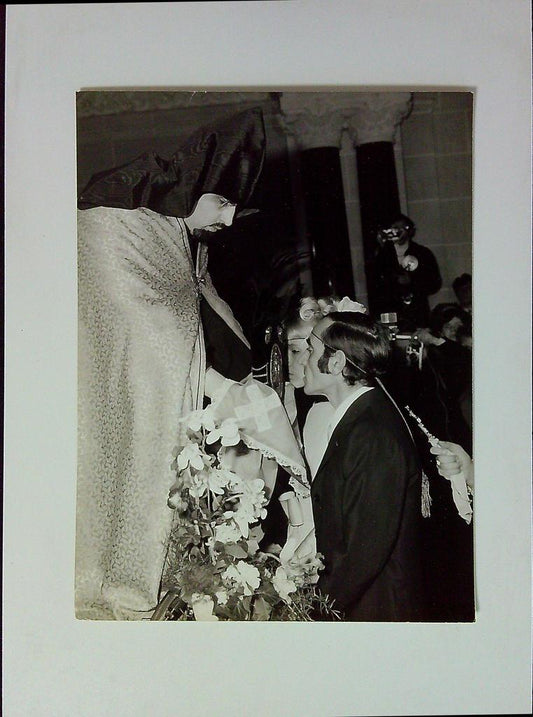 Photo Originale Presse Mariage Charles Aznavour Ulla Thorsell