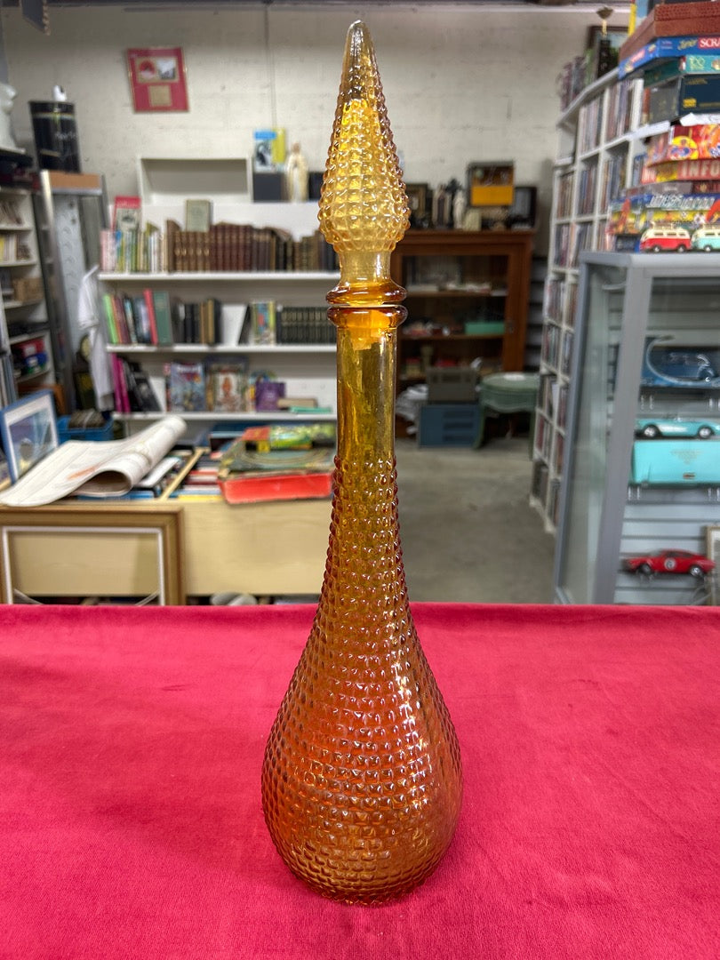Carafe en verre ambré – Bouteille vintage