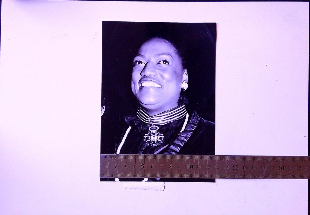 Photographie originale Agip Jessye Norman 1984