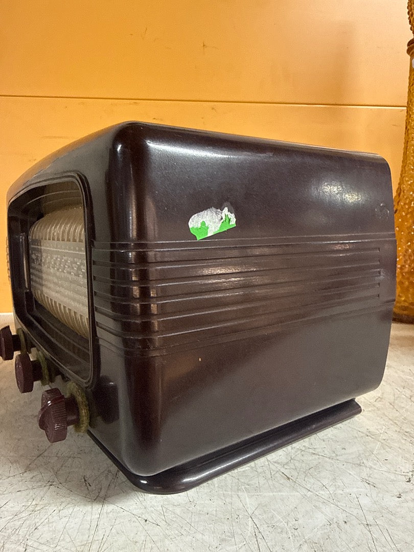 Poste de radio – Radiola – Radios et tuners – Vintage bakélite marron à lampes