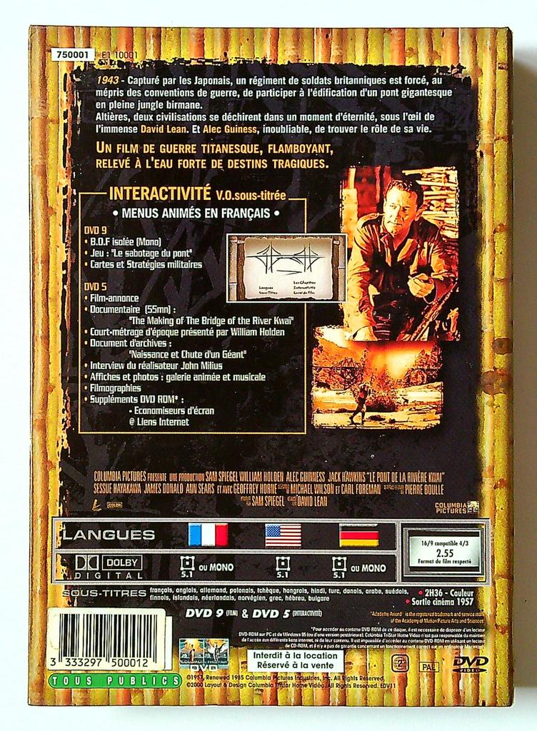 Dvd Le Pont de la Rivière Kwaï édition Collector