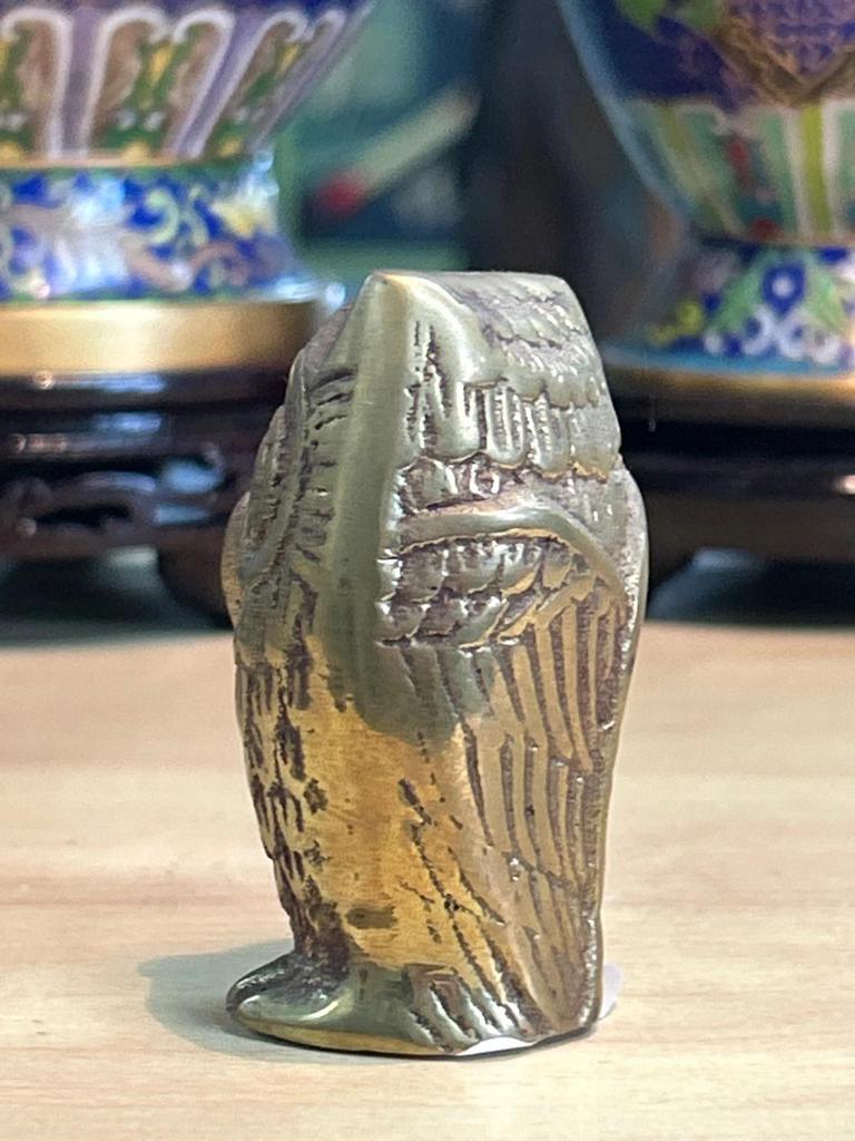 Statuette Chouette / Hibou en Laiton