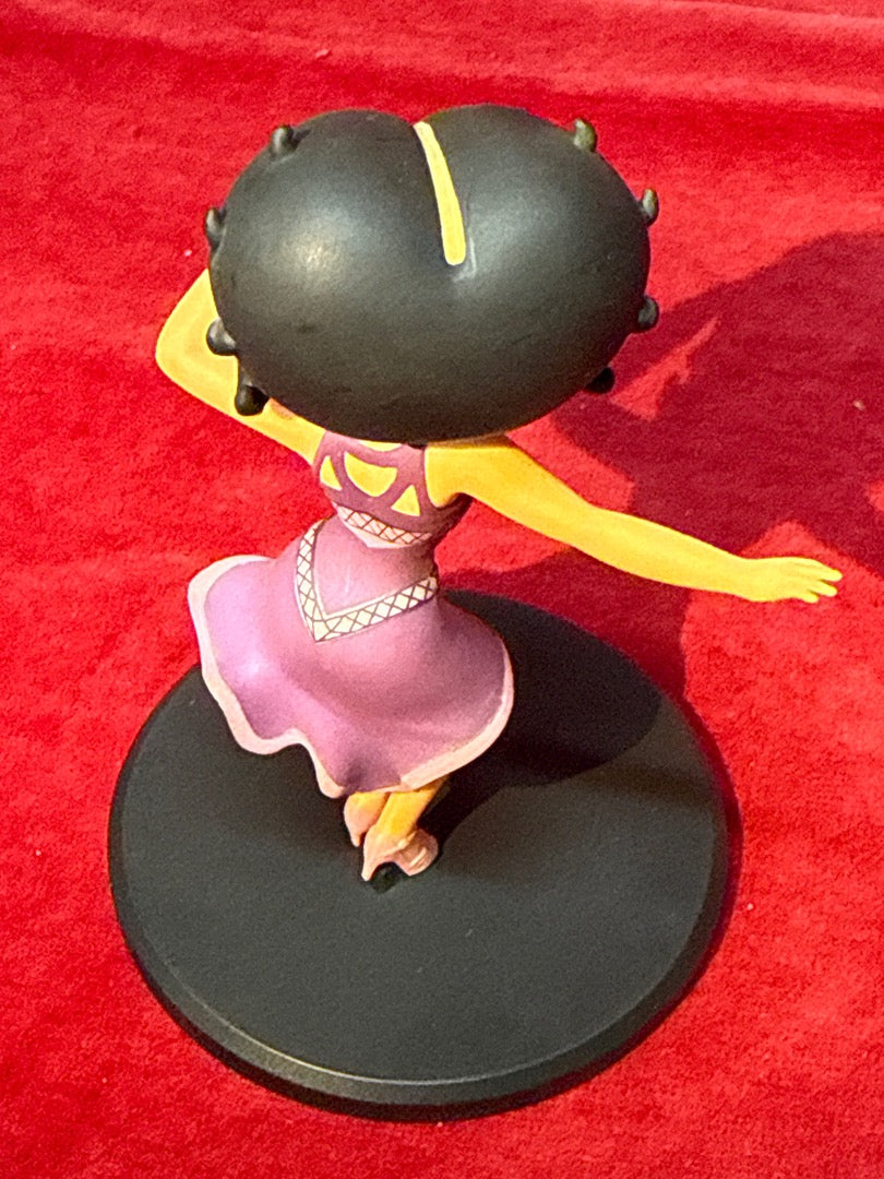 Figurine Betty Boop danseuse robe violette Fleischer Studios
