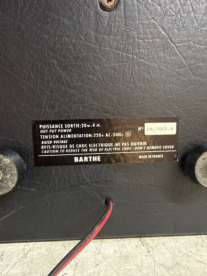 Enceinte – Barthe – Audio – vintage noire 20w
