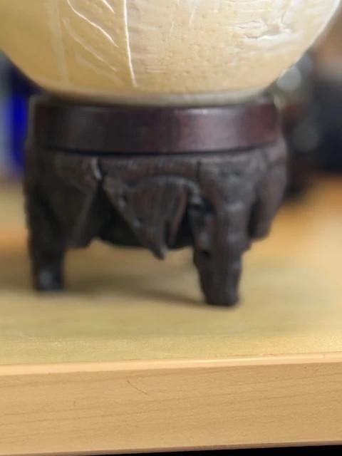 Oeuf D'autruche Gravé – Objet De Décoration
