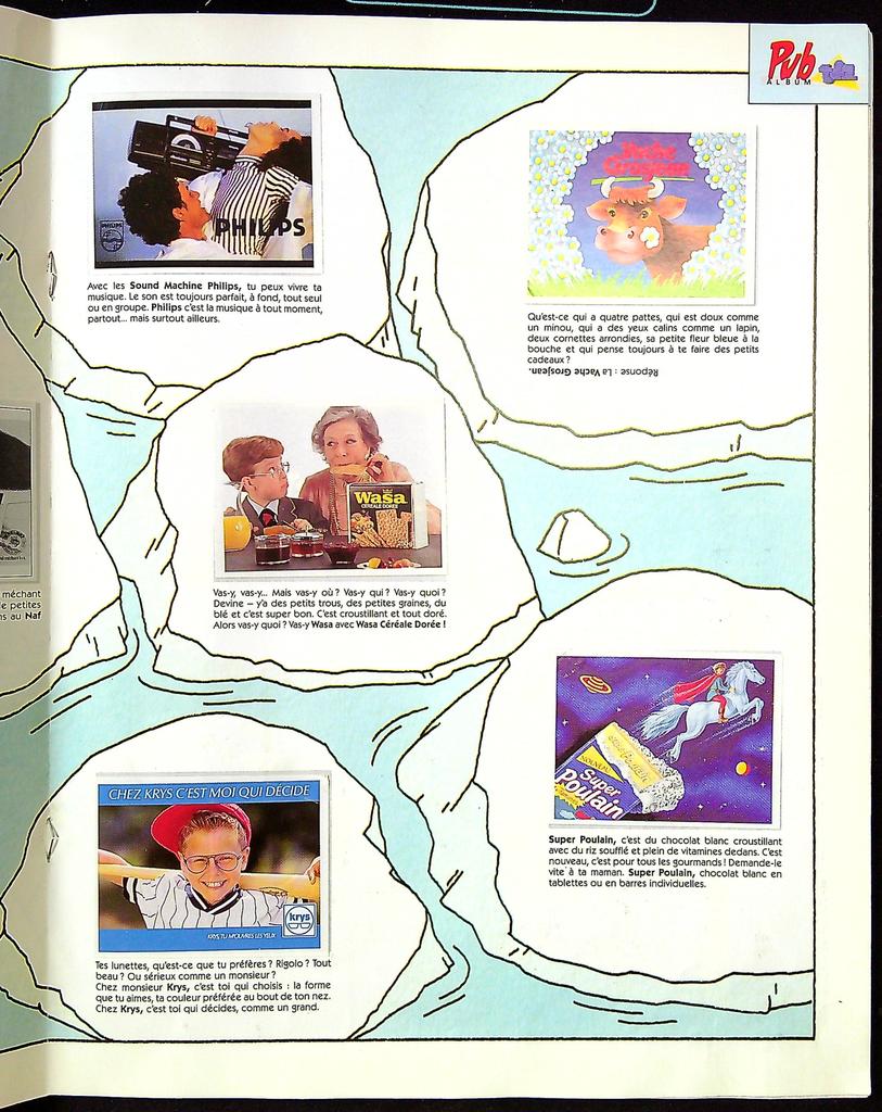 Album de collection Pub Album Tf1 1988 Bon état complet sauf vignette n 82