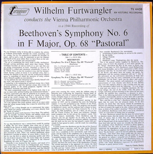 Vinyle – Beethoven Symphonie 6 – Musique – Furtwängler