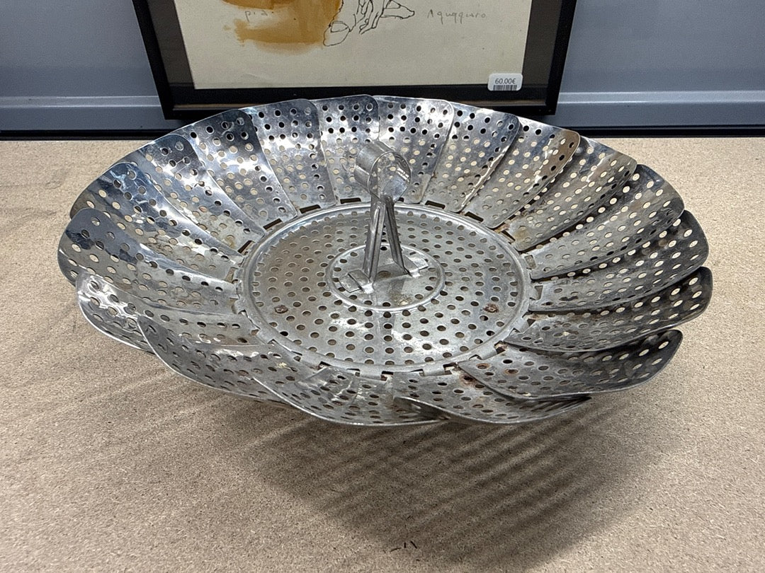 Panier vapeur marguerite Accessoire de cuisine Pliable inox argenté