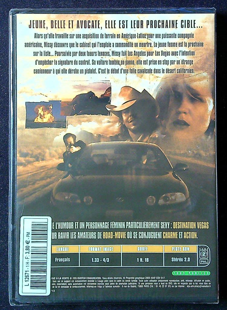 Dvd – Destination Vegas – Cinéma – Thriller action désert