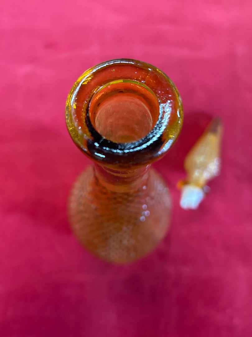 Carafe en verre ambré – Bouteille vintage