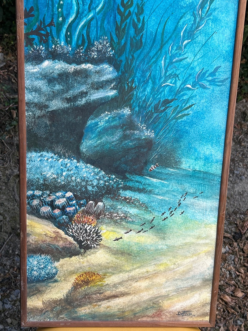 Tableau – Dufresne – Peinture – Fonds marins