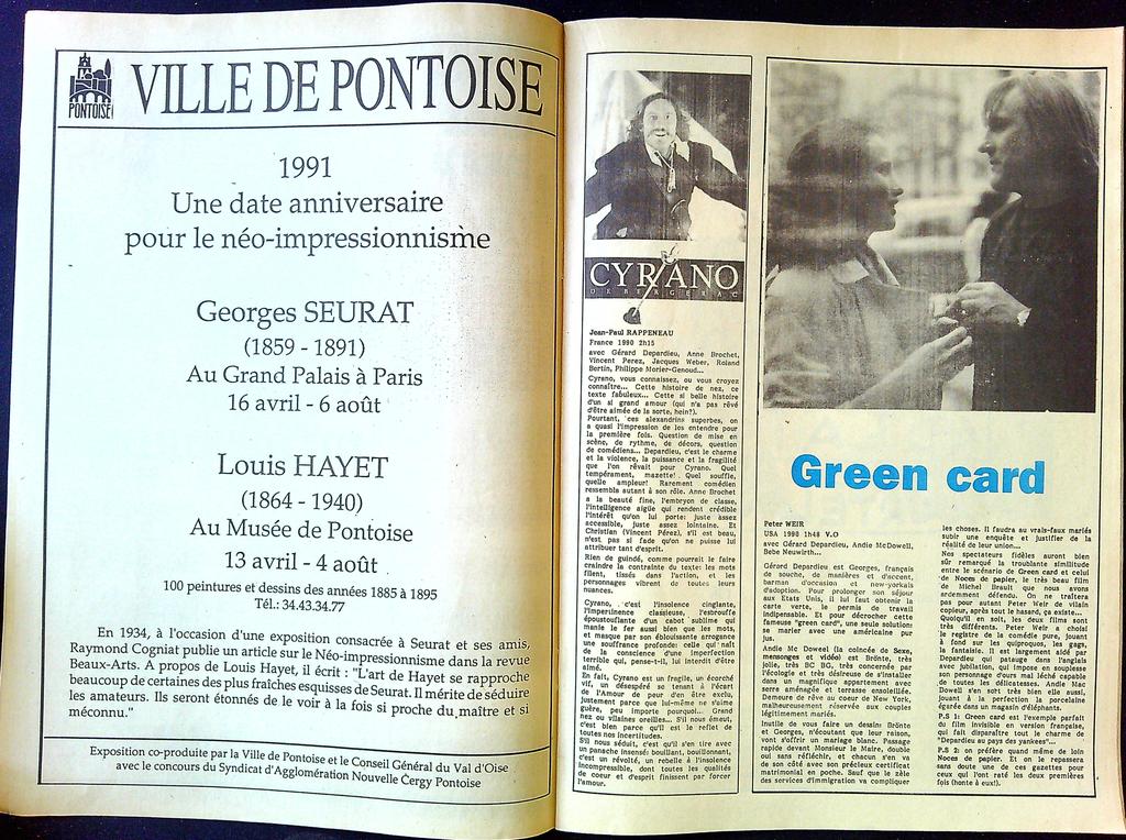 Gazette cinéma – Utopia N°36 1991 – Cinéma – Vintage