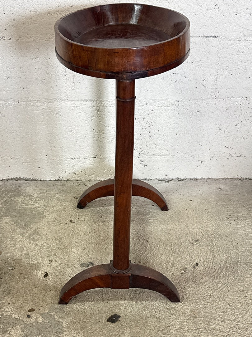 Table d'appoint ovale bois vintage – Meuble ancien