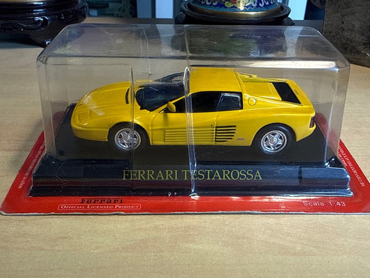 Voiture miniature – Ferrari Testarossa – Jouets – Jaune 1/43