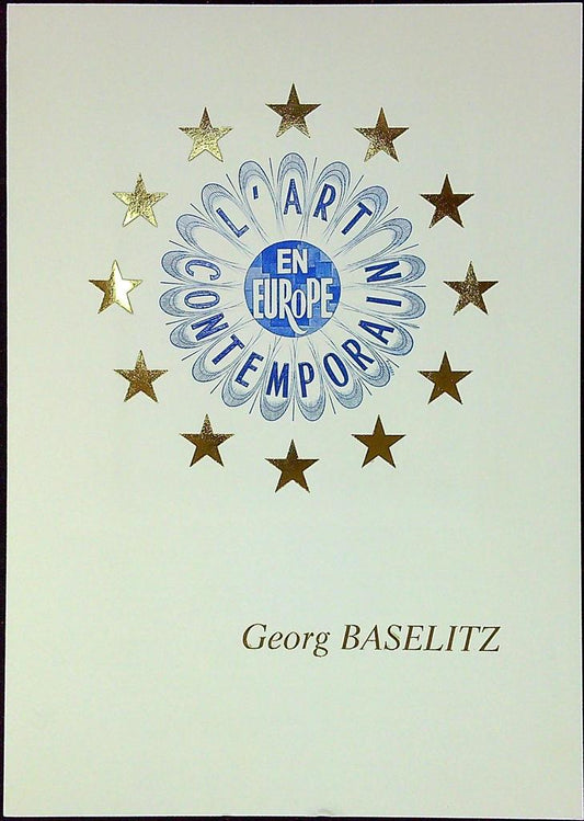 Georg Baselitz Art Contemporain Enveloppe Dépliant Timbre 1er jour Encart Fdc Yvert et Tellier