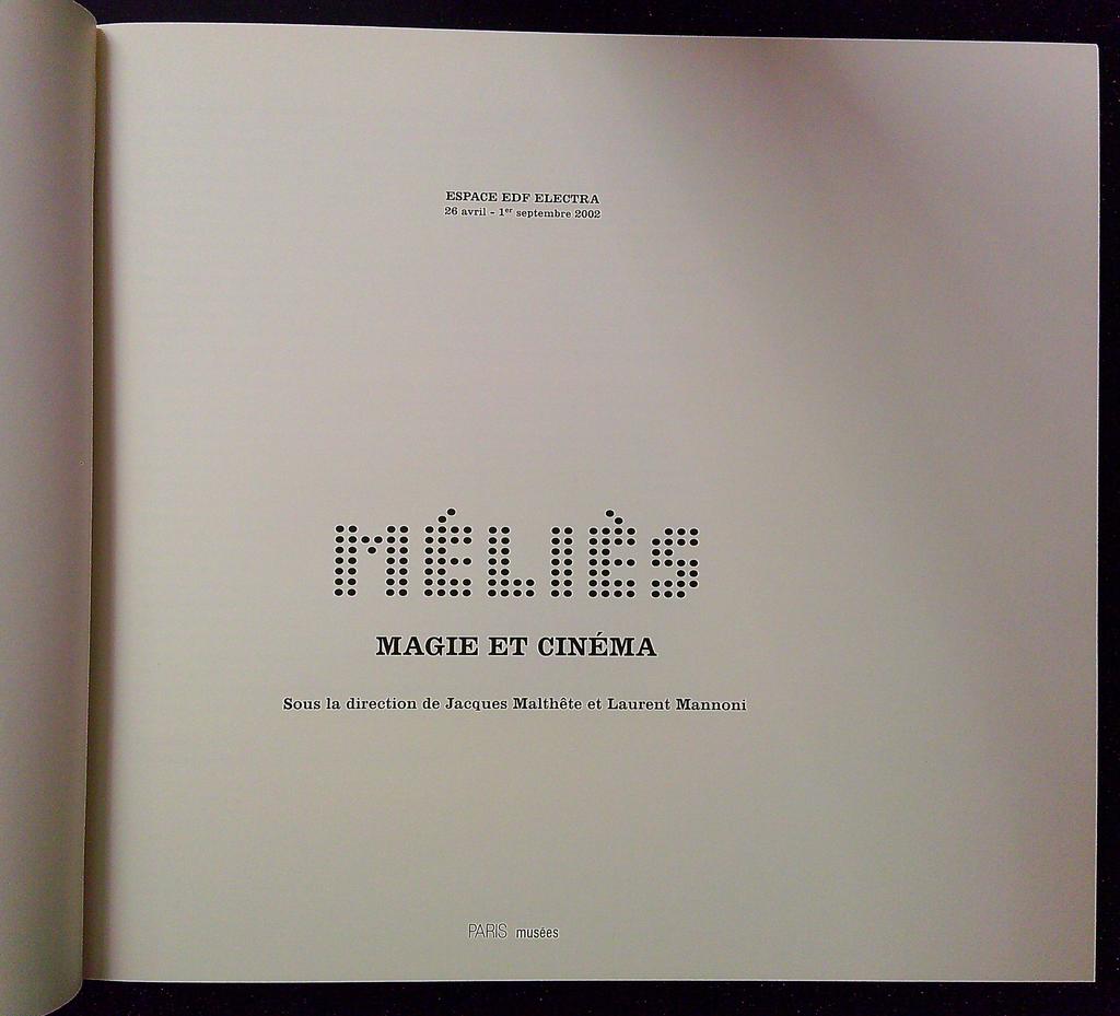 Livre – Méliès magie et cinéma – Non-fiction – Beau livre