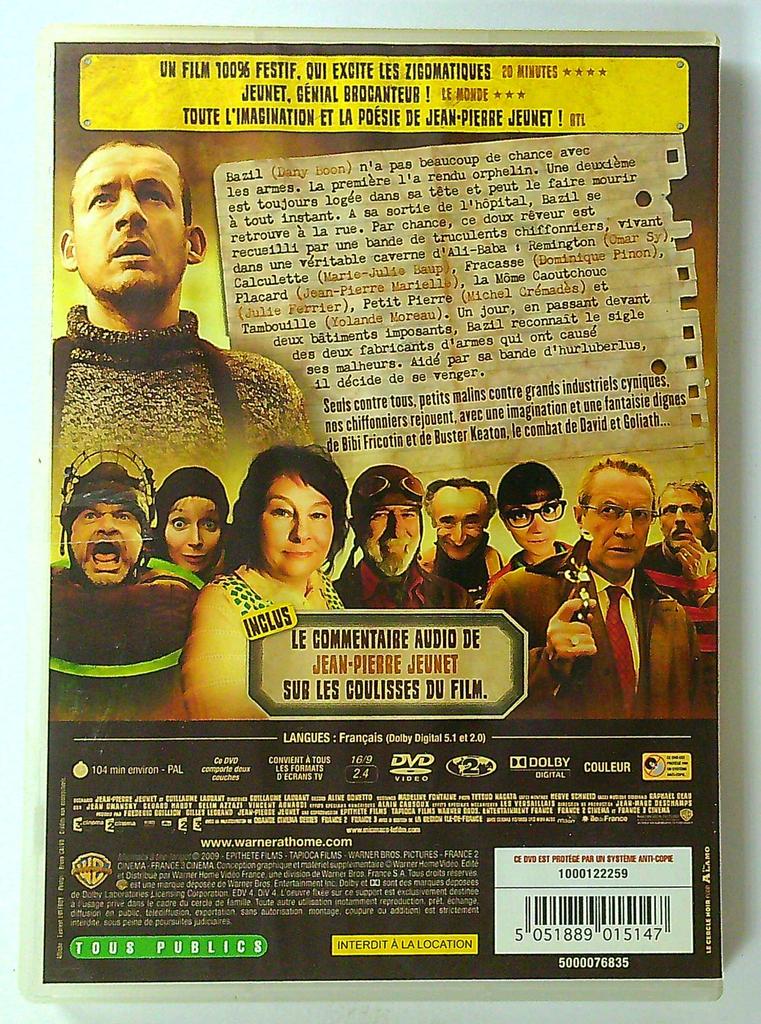 Dvd Micmacs à tire-larigot Jean-pierre Jeunet Dany Boon