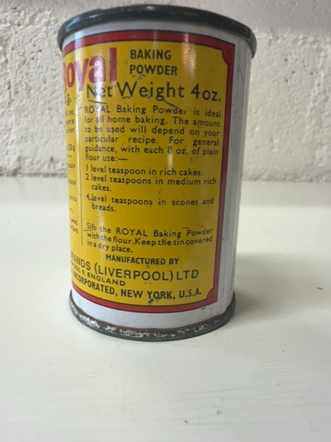 Boite vintage Royal Baking Powder Tirelire Boite en metal