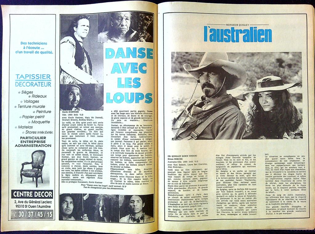 Gazette cinéma – Utopia N°36 1991 – Cinéma – Vintage