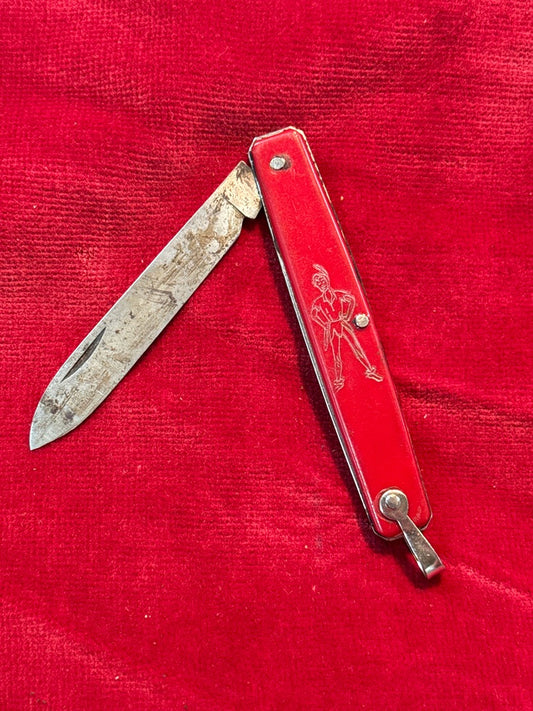 Couteau pliant – Disney Peter Pan – Hobbies – Vintage rouge