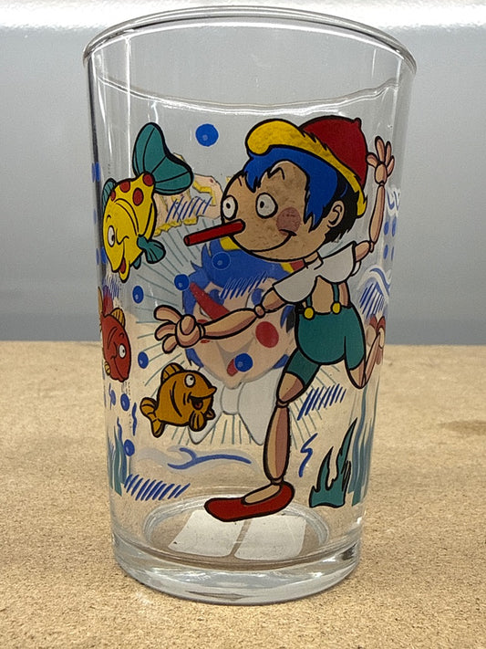 Verre à moutarde – Tatsunoko Pinocchio 1991 – Verre – Vintage Les Poissons