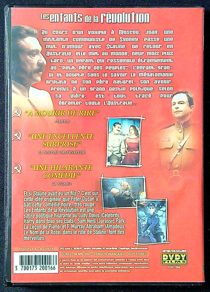 Dvd Les enfants de la révolution – Dvdy Films – Dvd – Comédie satirique