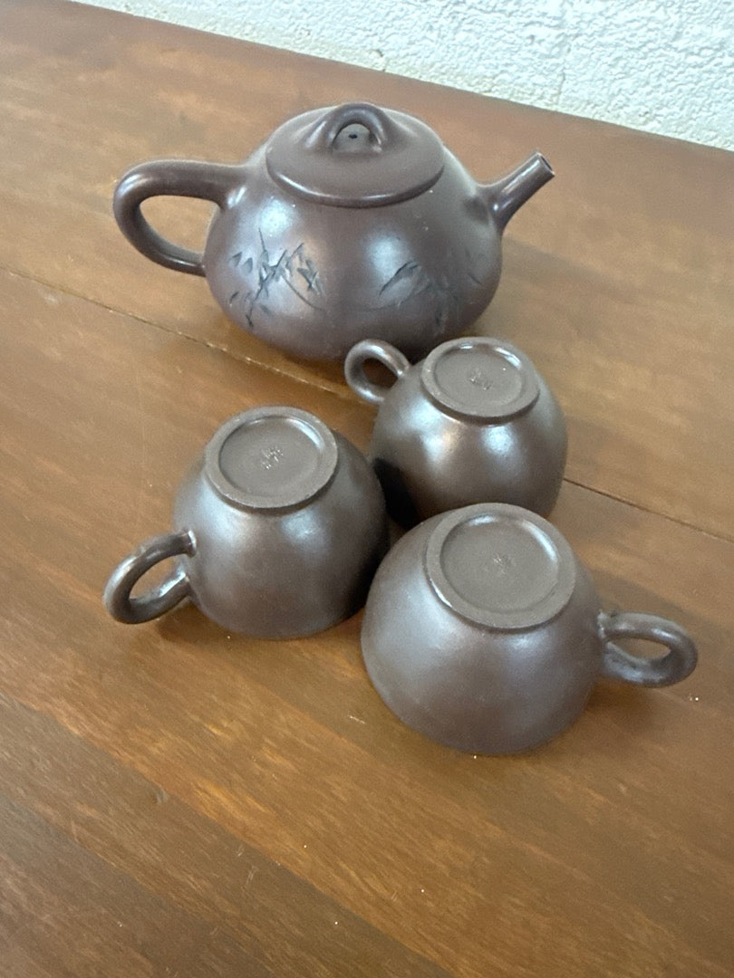 Service à thé Yixing terre cuite vintage