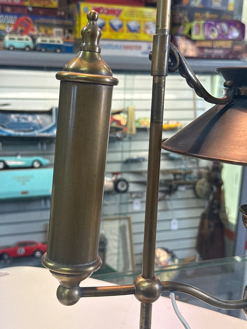 Lampe de bureau – Style étudiant – Luminaire – Laiton et métal noir