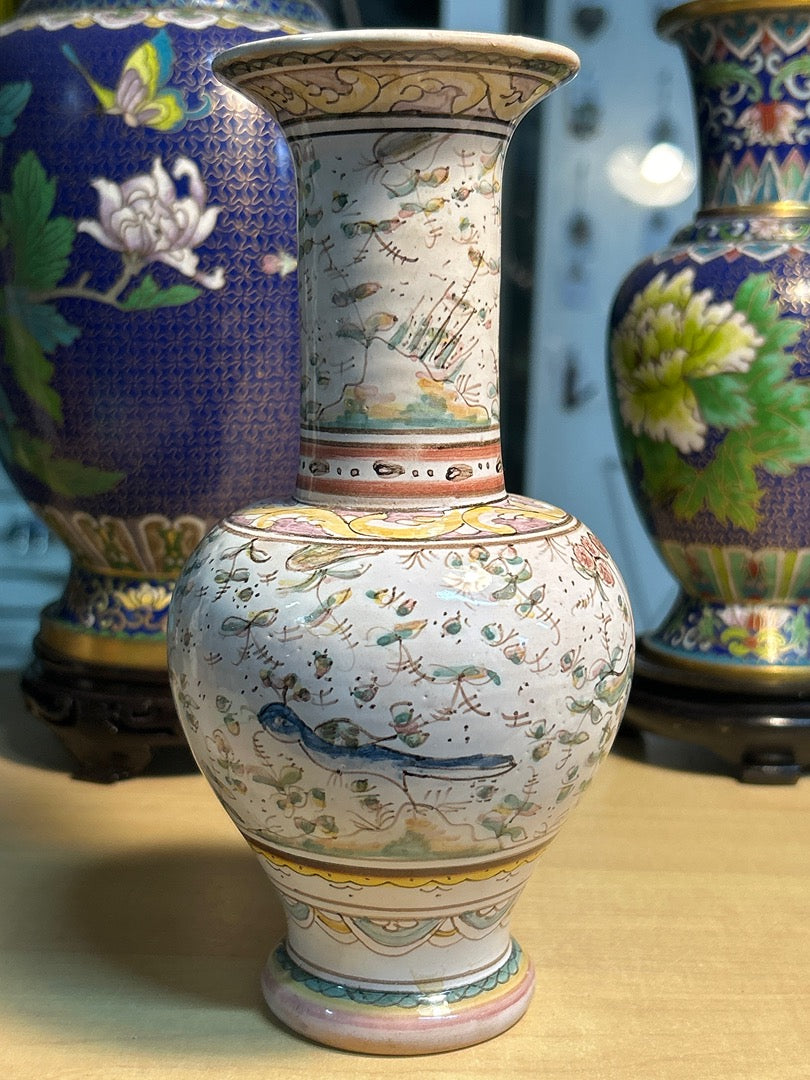 Vase – Coimbriga Portugal – Décoration – Faïence peinte main