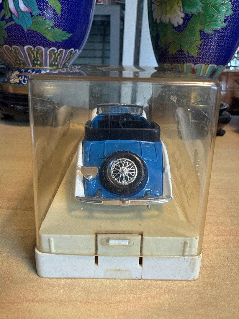 Voiture miniature – Solido Delahaye Cabriolet 4074 – Jouet – Bleue blanche avec boîte