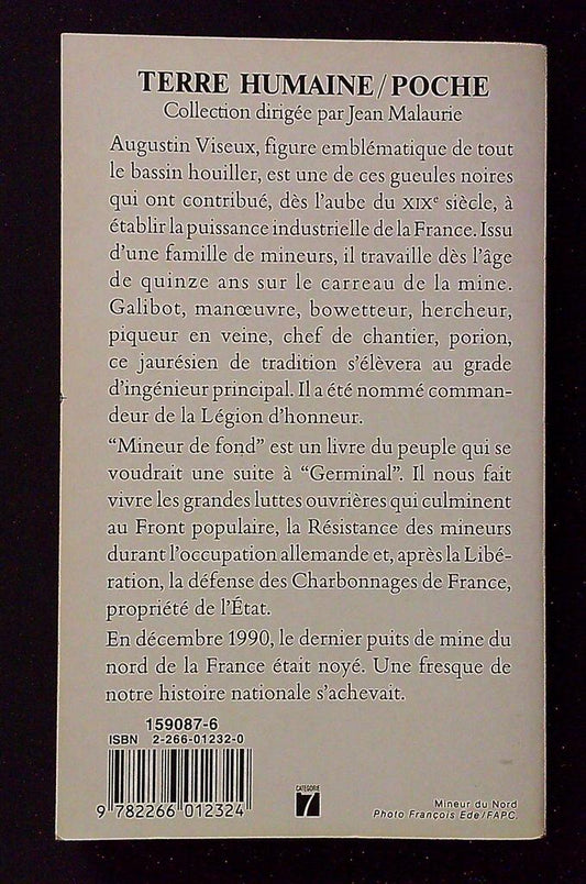 Livre – Augustin Viseux – Littérature – Mineur de fond