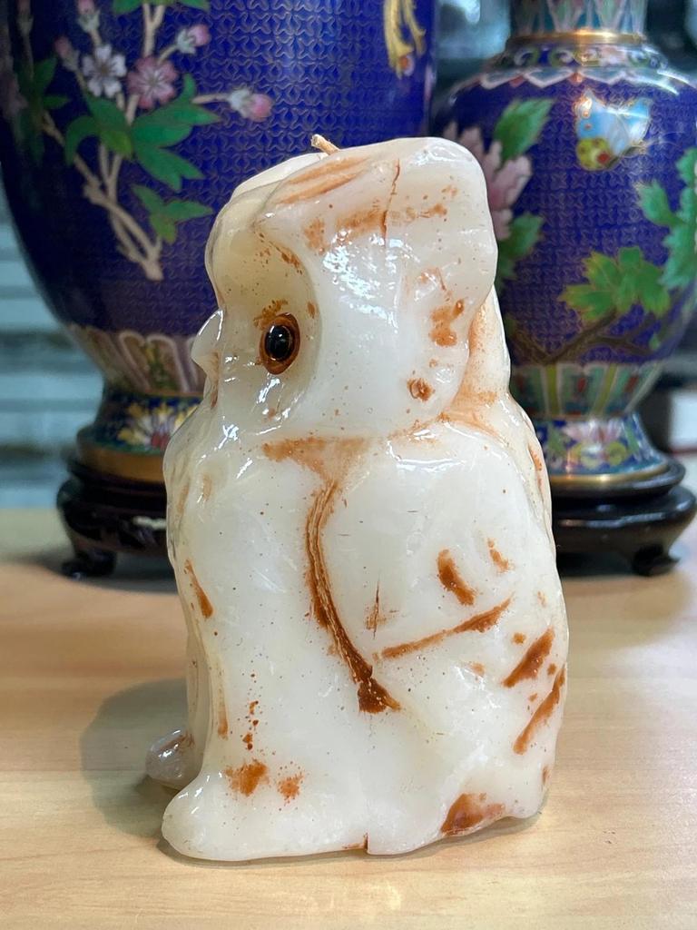 Bougie en cire Statuette Chouette / Hibou