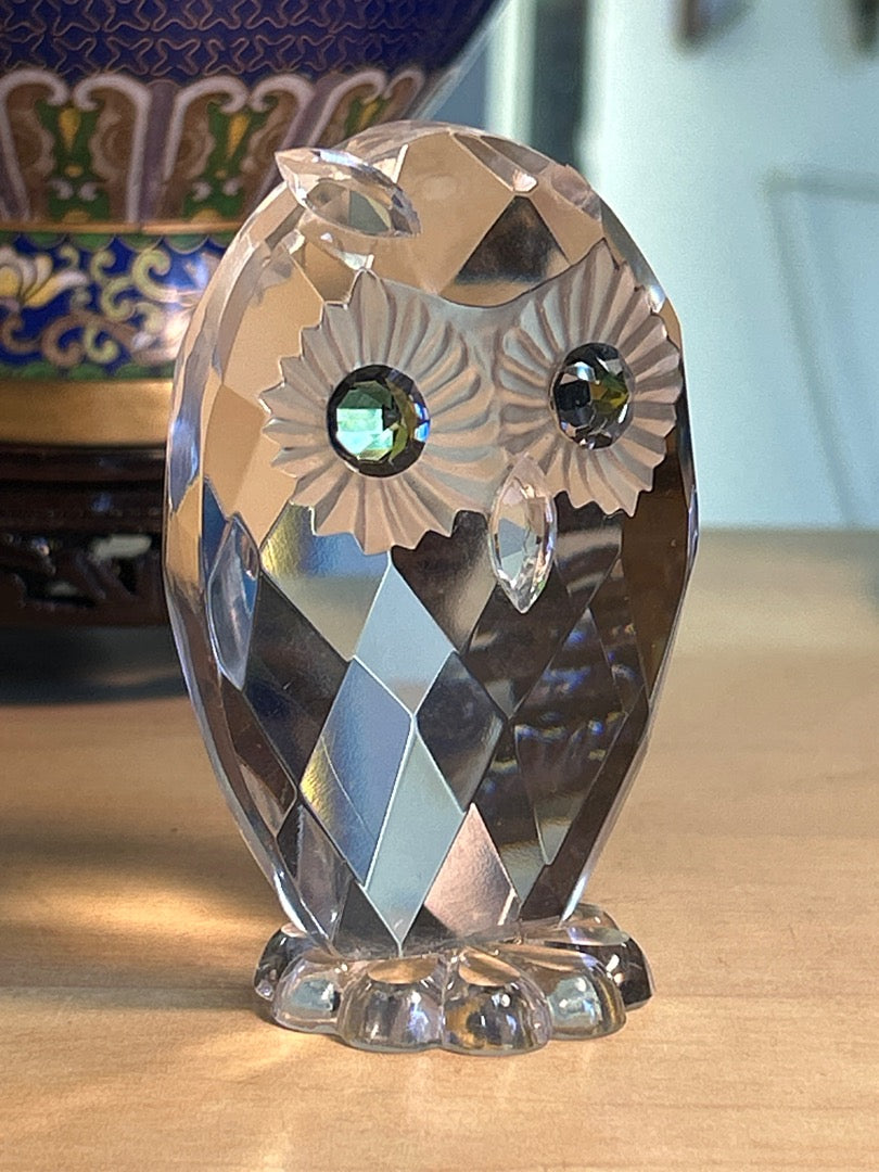 Figurine Hibou / Chouette En Cristal
