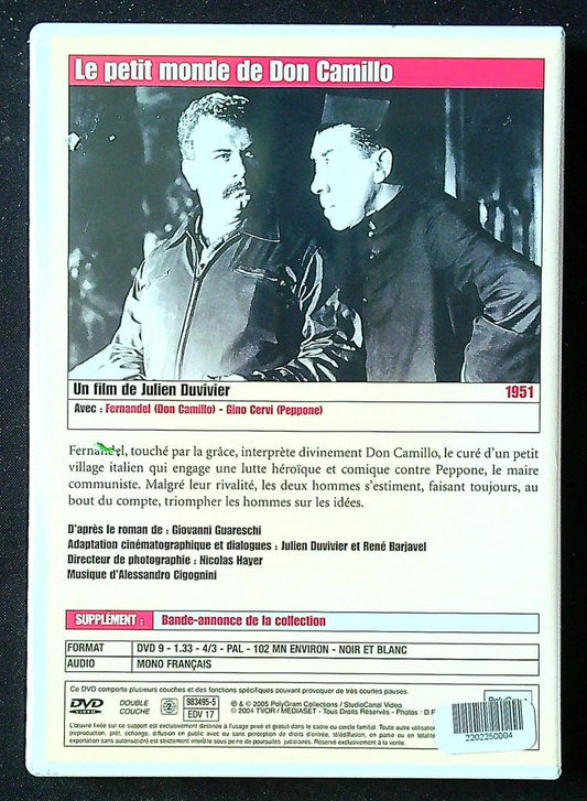 Dvd Fernandel – Le petit monde de Don Camillo – Cinéma – Classique