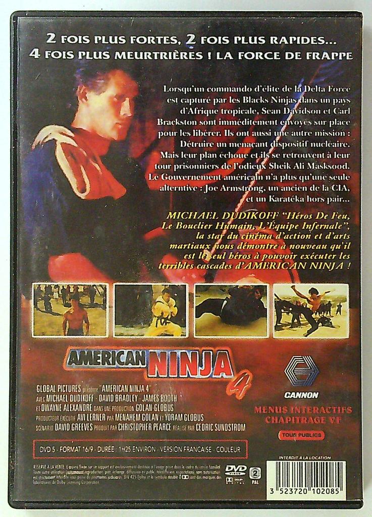 Dvd American Ninja 4 Michael Dudikoff Edition Digitale