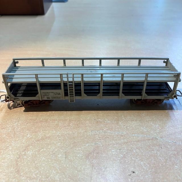 Wagon Porte Autos Jouef Marchandises, Marquage Sncf Hzf 504496 Stva