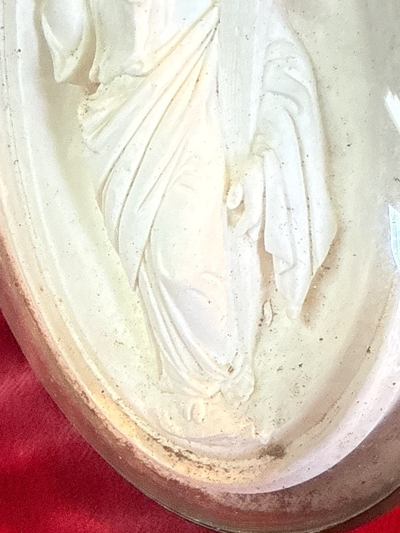 Cadre religieux – Verre bombé – Décoration – Jésus