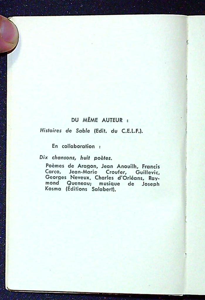 Livre J.m. Croufer – Privat – Poésie – Édition originale