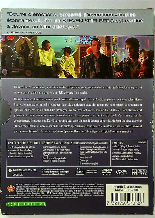 A.i. Intelligence Artificielle Coffret 2 Dvd steven Spielberg