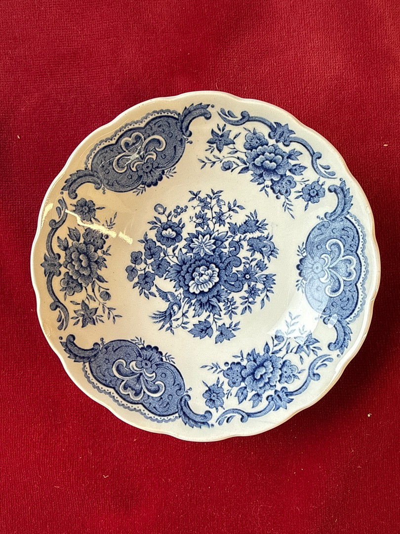 Lot de 10 coupelles Ridgway Windsor, décor floral bleu et oiseaux