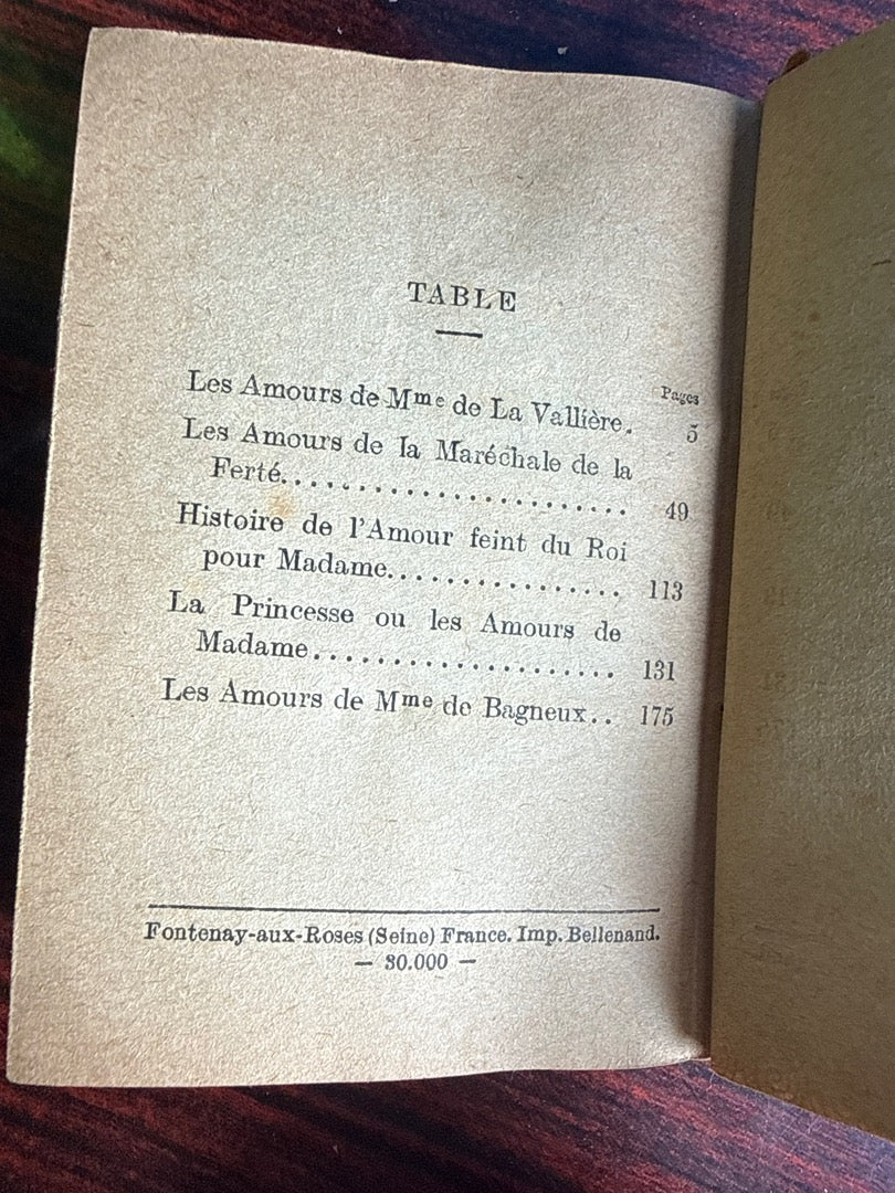 Livre – Bussy-rabutin – Littérature – La France Galante I