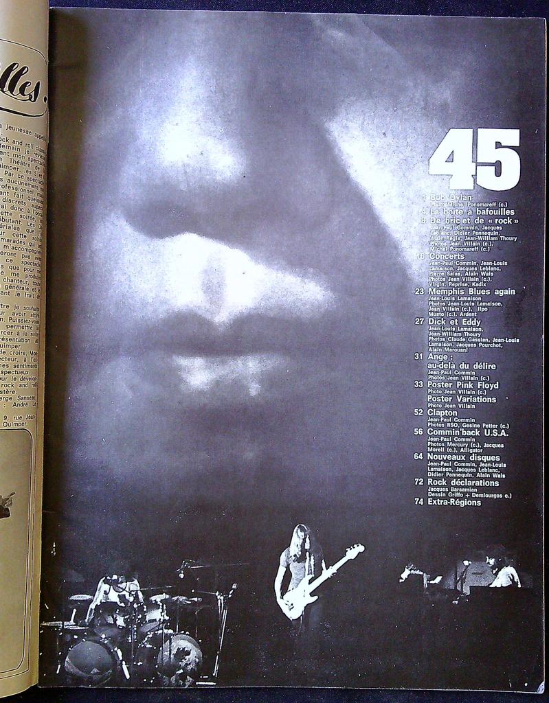 Magazine – Extra N°45 – Musique – Rock Bob Dylan Bowie