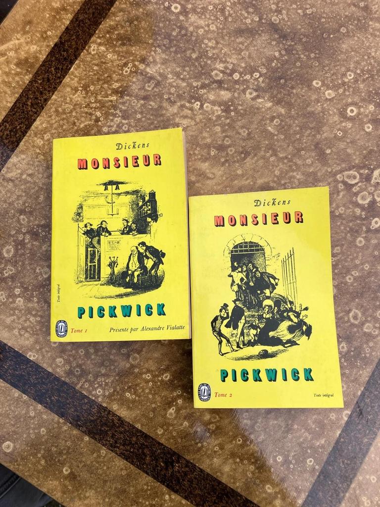 Lot de Livres Dickens Monsieur Pickwick tome 1 et 2