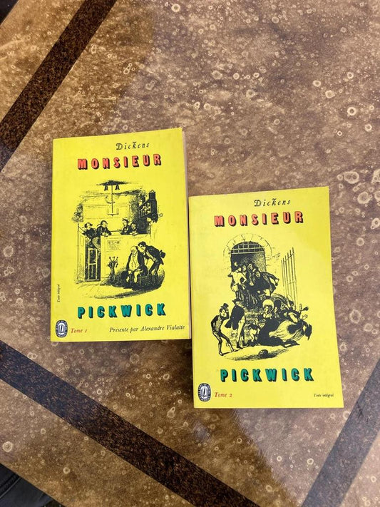 Lot de Livres Dickens Monsieur Pickwick tome 1 et 2