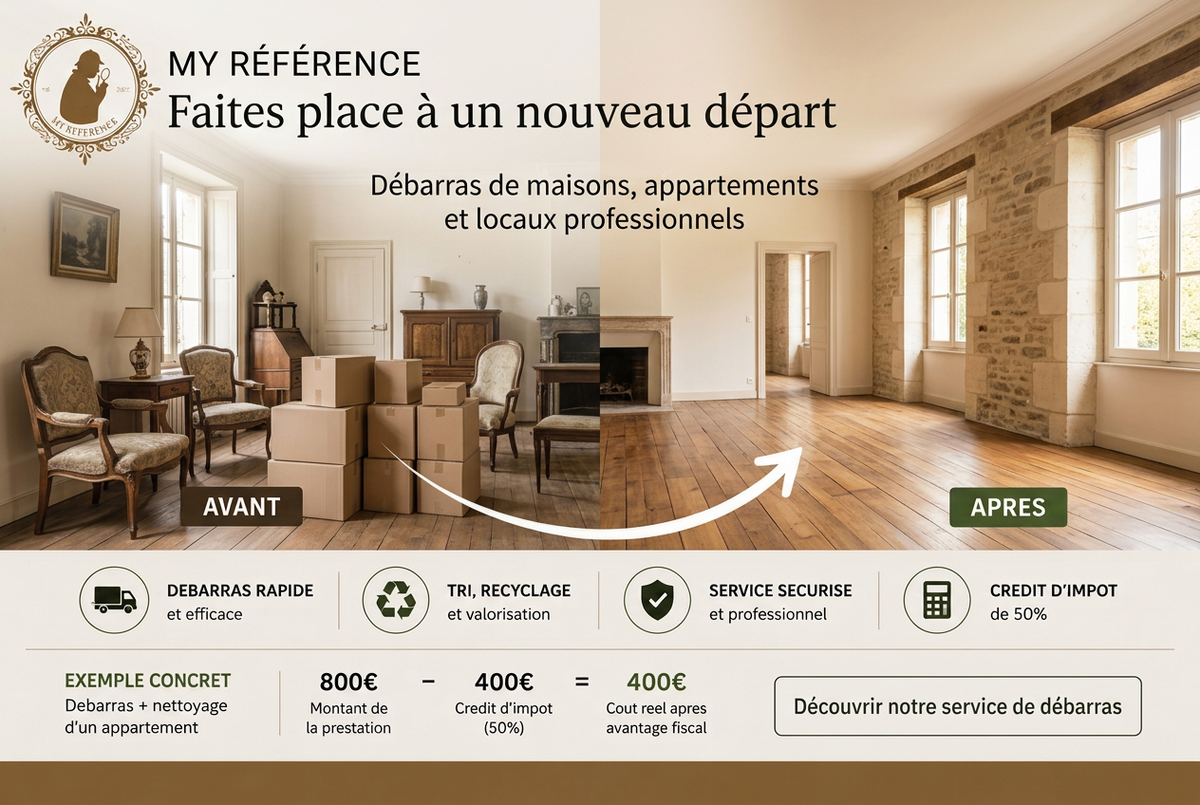 Proposition de visuel pour le service de débarras My Référence