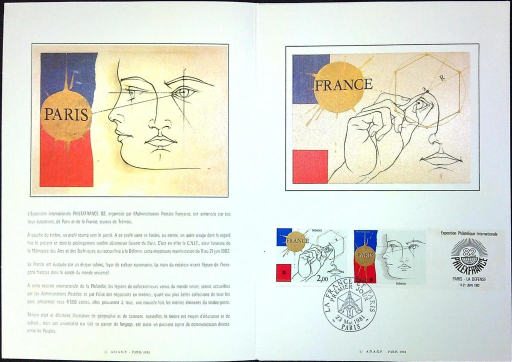 Cnit 82 Enveloppe Dépliant Timbre 1er jour Encart Fdc Yvert et Tellier
