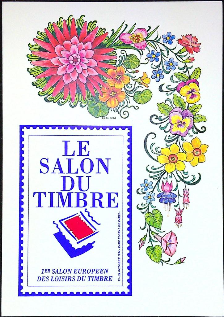 Le Salon du Timbre Enveloppe Dépliant Timbre 1er jour Encart Fdc Yvert et Tellier