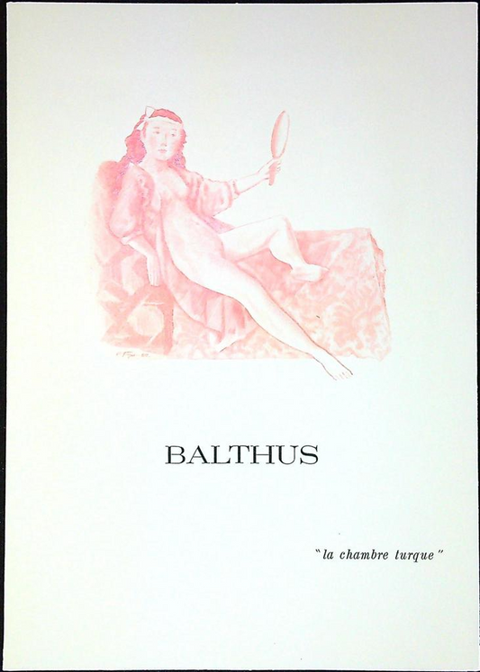 Balthus Chambre Turque Enveloppe Dépliant Timbre 1er jour Encart Fdc Yvert et Tellier